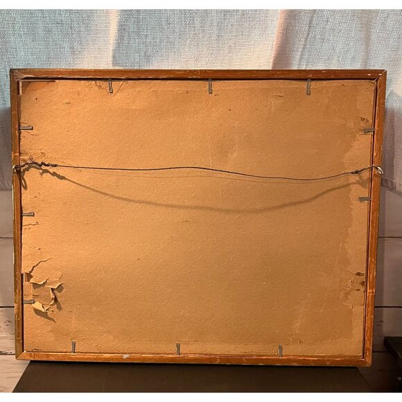 Henry F Wisemann Vintage "Good Morning" Baby Portrait Print Original Frame - Picture 3 of 3